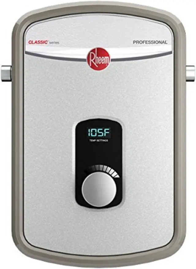 Alt view image 2 of 5 - Rheem Electric Tankless Water Heater   RTEX-13