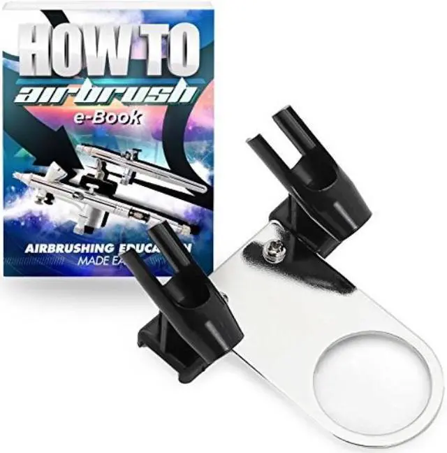 Alt view image 4 of 4 - PointZero Compressor Regulator Mount Two Airbrush Holder