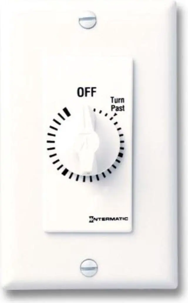 Alt view image 3 of 5 - Spring-Wound Timer, White, Timing Range:  0 to 6 hr., 20 Max. Amps @ 125VAC