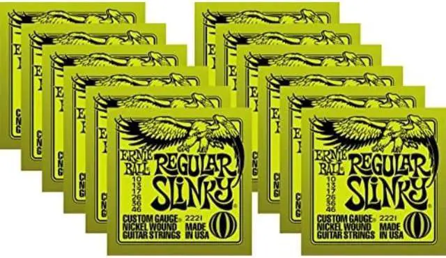 Alt view image 5 of 13 - Ernie Ball 2221 Nickel Slinky Lime Guitar Strings - Buy 10, Get 2 Free