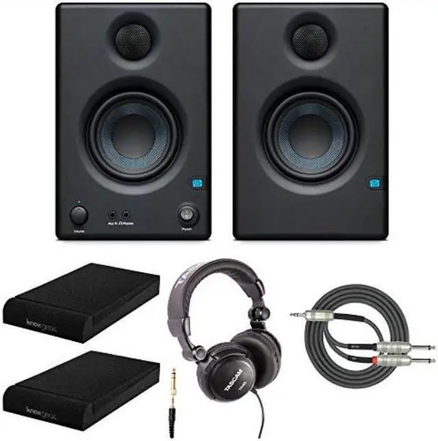 Alt view image 6 of 7 - Presonus Eris-E3.5 Monitor with Knox Gear Isolation Pads and Studio Headphone