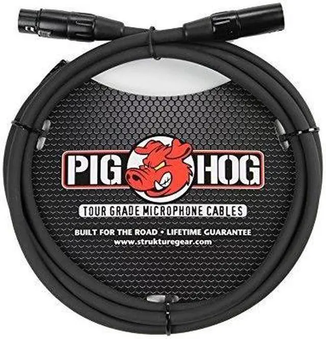 Alt view image 4 of 12 - Pig Hog 6' 8mm XLR Microphone Cable - 3 Pin XLR Male to 3 Pin XLR Female