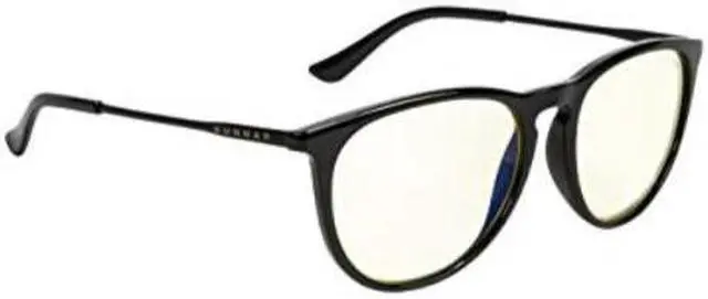 Main image of GUNNAR Gaming and Computer Eyewear/Menlo, Clear Tint - Patented Lens, Reduce Digital Eye Strain, Block 65% of Harmful Blue Light (Onyx Frame, Clear Lens) - PC; Mac; Linux