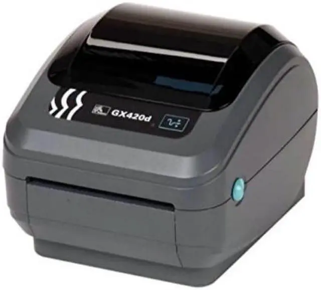 Alt view image 2 of 7 - zebra - gx420d direct thermal desktop printer for labels, receipts, barcodes, tags, and wrist bands - print width of 4 in - usb