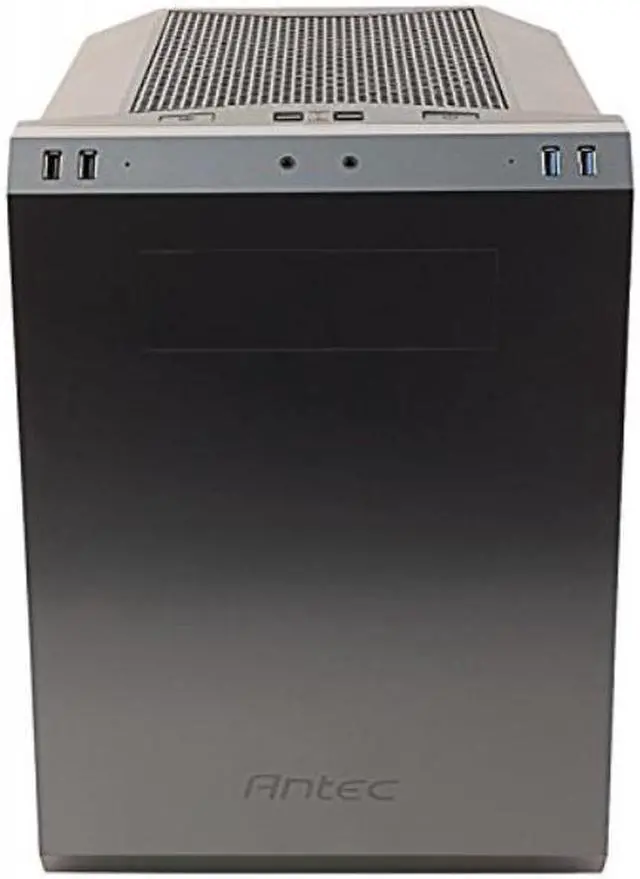 Alt view image 3 of 3 - antec performance series p50 window r midtower silent pc computer case with 240mm water cooling, usb 3.0/2.0 ports, 80mm/120mm fans preinstalled and 6 drive bays for micro atx and miniitx