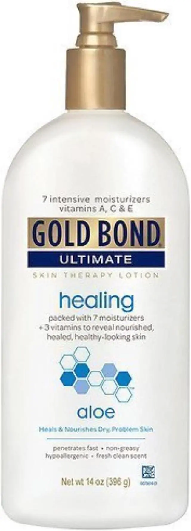 Alt view image 6 of 8 - Gold Bond Ultimate Healing Skin Therapy Lotion, Aloe, 14 Ounce Pump
