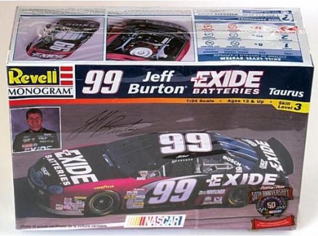 model car 99 jeff burton exide taurus 1 24 scale nascar