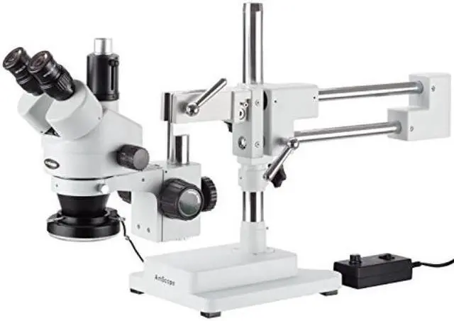 Alt view image 9 of 9 - 3.5X-90X Trinocular Stereo Microscope with 144-LED Ring Light