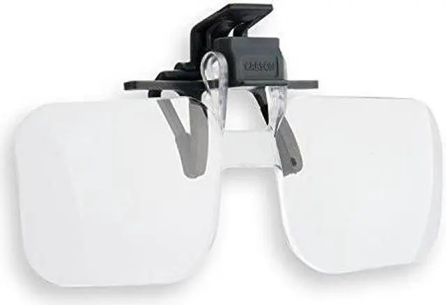 Alt view image 4 of 13 - Carson Clip & Flip 1.5x Clip-on, Flip-up Magnifying Lenses for Eyeglasses CF-10