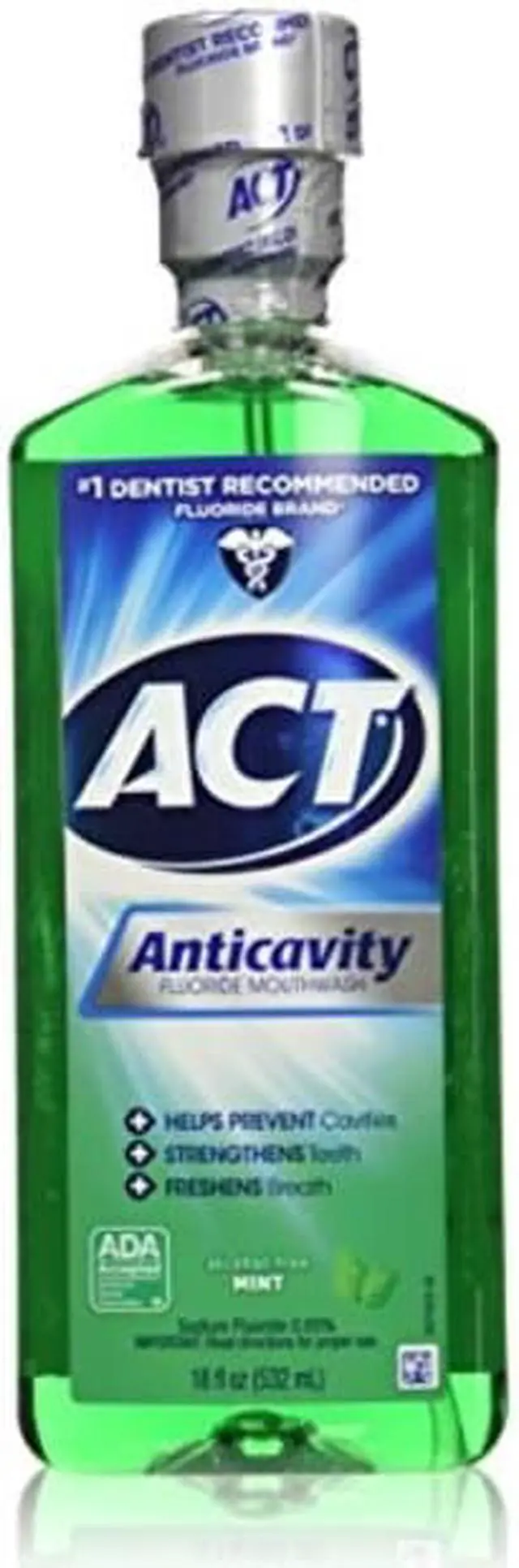 Alt view image 10 of 12 - Act Alcohol Free Anticavity Fluoride Rinse 18 fl oz (532 ml)