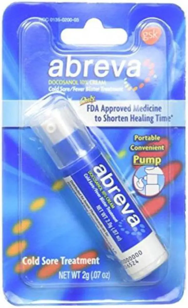 Alt view image 4 of 5 - Abreva Cold Sore/Fever Blister Treatment Pump - 0.07 oz
