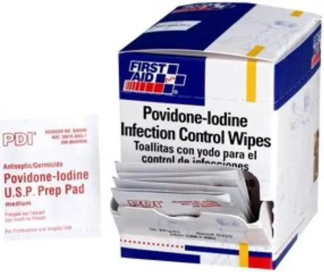 Alt view image 5 of 10 - First Aid Only Refill for SmartCompliance General Business Cabinet PVP Iodine 50/BX G310