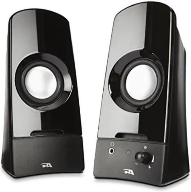 Alt view image 9 of 20 - Cyber Acoustics Curve Sonic 2.0 Speaker System - 3 W RMS