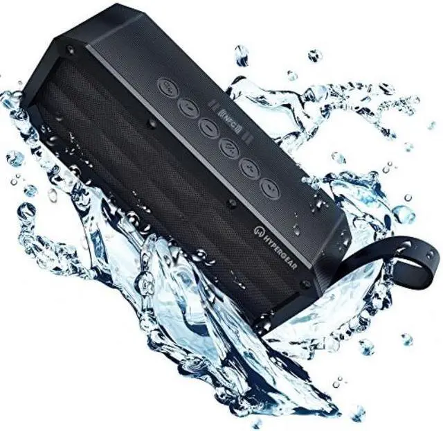 Alt view image 3 of 5 - HyperGear Beast XL Portable IPX6-Waterproof/Dustproof, Outdoor/Indoor Wireless Bluetooth Speakers V4.0 with Built-In Microphone, 30W Output Enhanced Bass Stereo Sound for All Bluetooth Devices