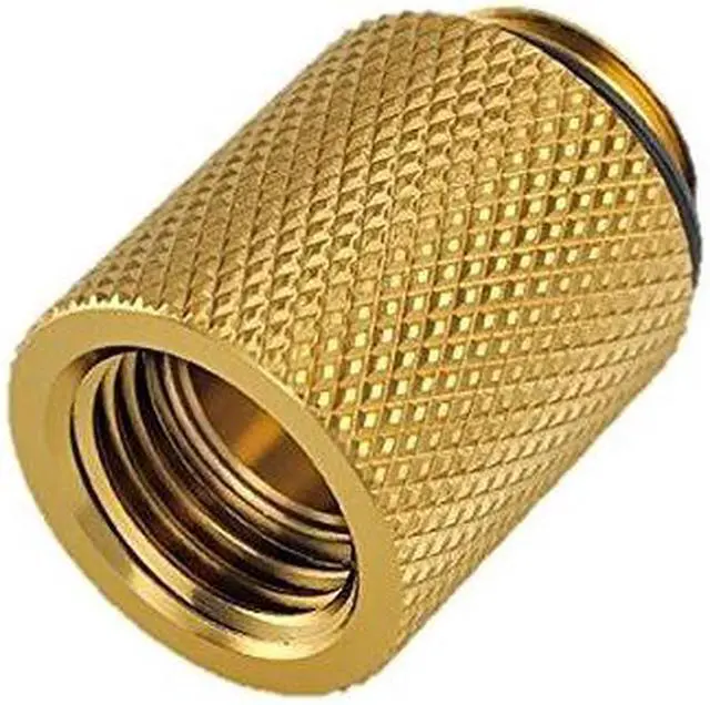 Alt view image 5 of 6 - Bitspower G1/4" Male to Female Extender Fitting, 20mm, True Brass