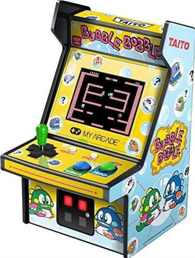 Alt view image 8 of 18 - My Arcade Bubble Bobble Micro Player 6" Collectable Portable Handheld Video Game