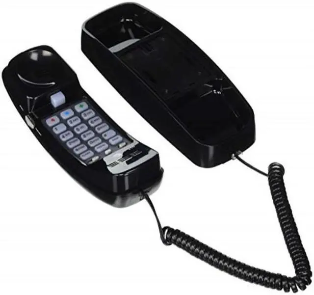Alt view image 2 of 6 - at&t 89-0008-05 model 93040; at&t 210 trimline corded phone, black