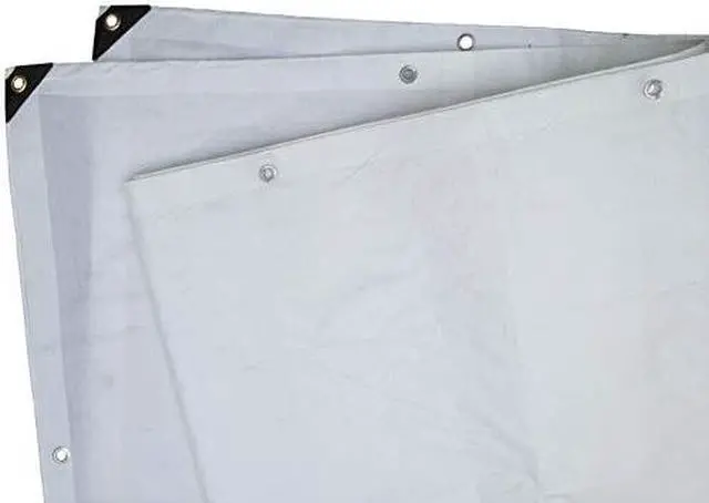 Main image of 6 ft. x 8 ft. heavy duty 6 oz. white tarp 1112 mil thick