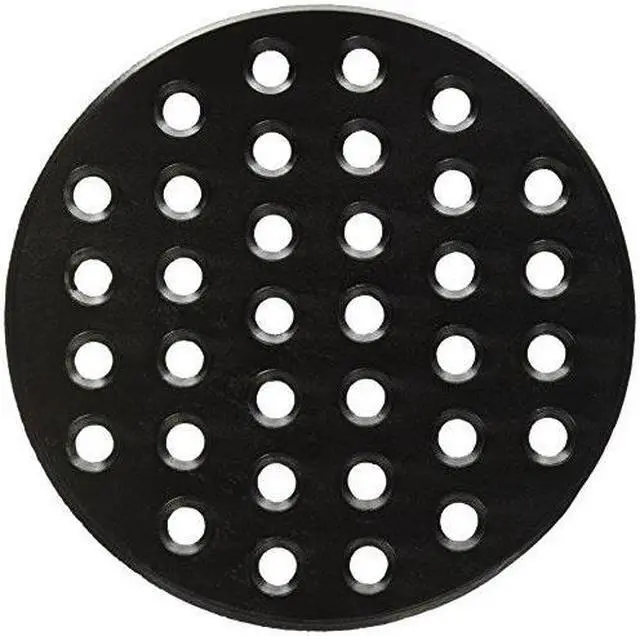 Main image of music city metals 99901 cast iron heat plate replacement for gas grill model big green egg large