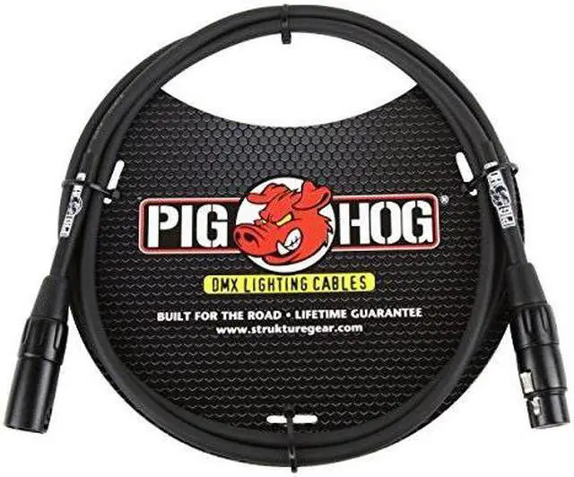 Main image of pig hog phdmx5 3pin dmx lighting cable, 5 feet