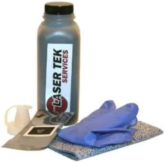 Alt view image 3 of 6 - Laser Tek Services ® Black Toner Refill Kit with reset chip for the Konica Minolta PagePro 1300W 1350 1350W 1710567-001