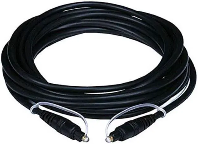 Alt view image 2 of 11 - Monoprice S/PDIF (Toslink) Digital Optical Audio Cable - 15 Feet | Gold Plated Ferrule,Molded Strain Relief