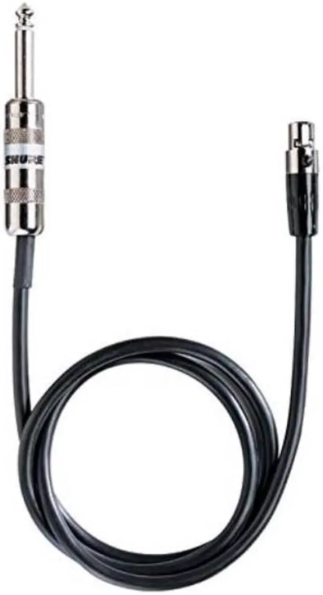Alt view image 8 of 16 - Shure WA302 Instrument Cable for Body-Pack Transmitters, 2'