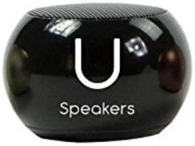 Main image of fashionit u mini speaker  portable wireless bluetooth 4.2 with builtin mic & remote shutter black  4hour playtime, rechargeable, aluminum shell  perfect for apple iphone ios android