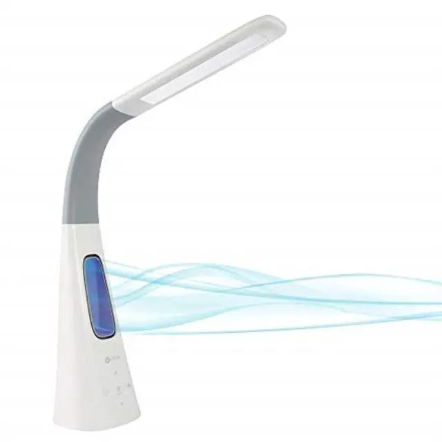 Alt view image 6 of 6 - OttLite F26WG9-SHPR Cool Breeze Fan Lamp - 15" to 26.5" High - White