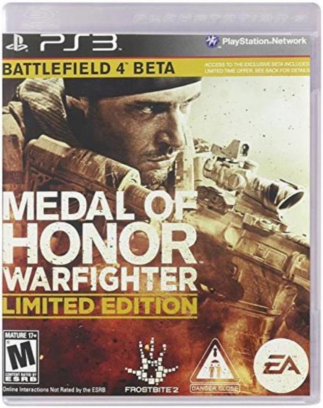 medal of honor warfighter ps3 limited edition w battlefield 4 beta