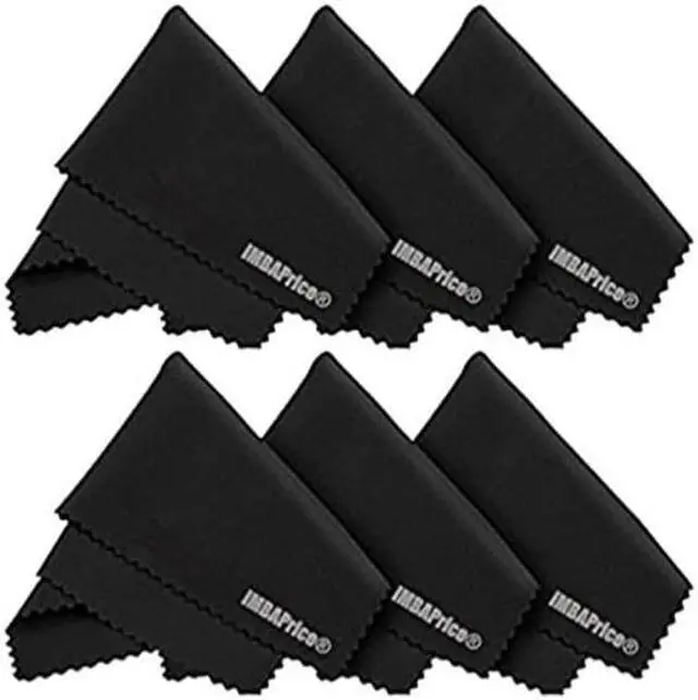 Alt view image 2 of 6 - imbaprice 6 pack 7"x6" premium microfiber cleaning cloths for ipads/iphones/tablets/lcd monitor/tv/eye glasses/samsung/htc/lg cell phone/laptop/lcd tv screens and more