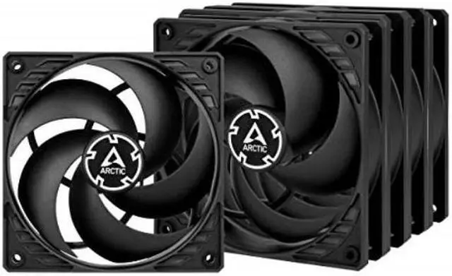 Alt view image 4 of 20 - ARCTIC P12 PWM PST (Black/Black) Value Pack 5pack - Pressure-optimised 120 mm Fan with PWM and PST (PWM Sharing Technology)