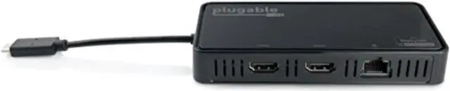 Alt view image 8 of 8 - Plugable Usb Type-C Dual 4K Hdmi 2.0 And Gigabit Ethernet Adapter