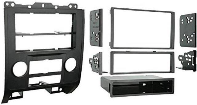 Alt view image 3 of 10 - Metra 99-5814 Single or Double DIN Installation Kit for 2008-up Ford Escape/Mercury Mariner (Black)