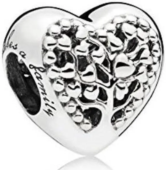 Main image of pandora flourishing hearts sterling silver charm 797058