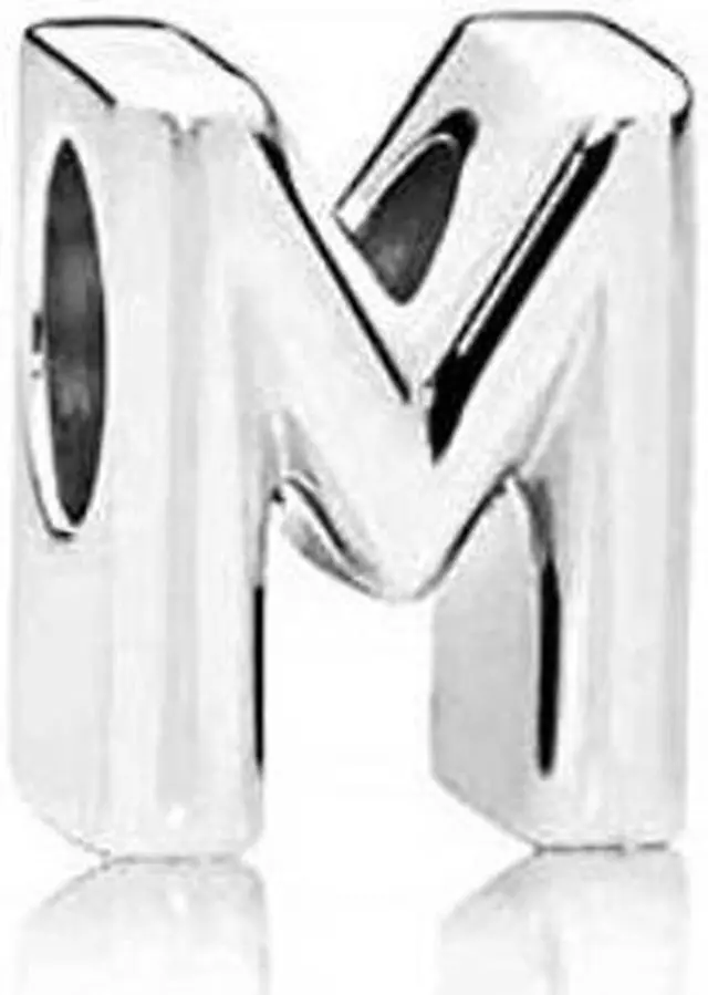 Main image of pandora letter m charm
