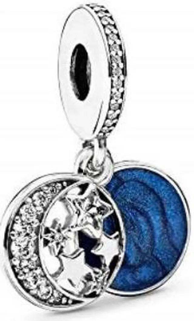 Alt view image 6 of 8 - Pandora Vintage Night Sky Pendant Charm - 791993CZ