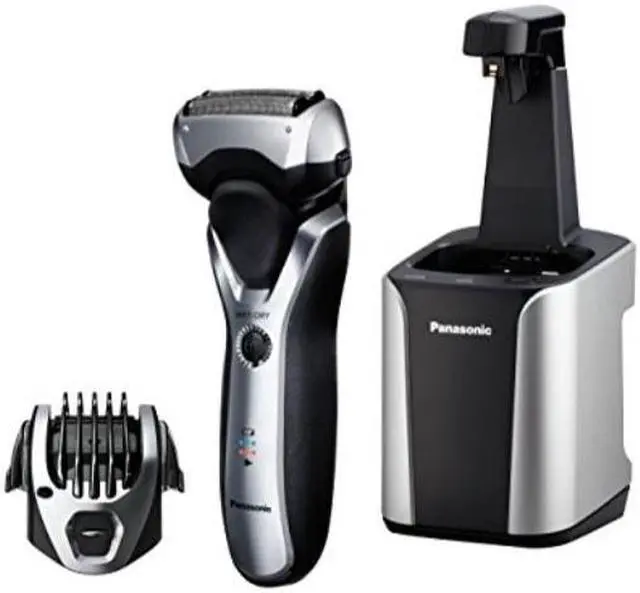Alt view image 6 of 7 - Panasonic ES-RT97-S Arc3 Electric Shaver & Trimmer with Automatic Clean & Charge Station