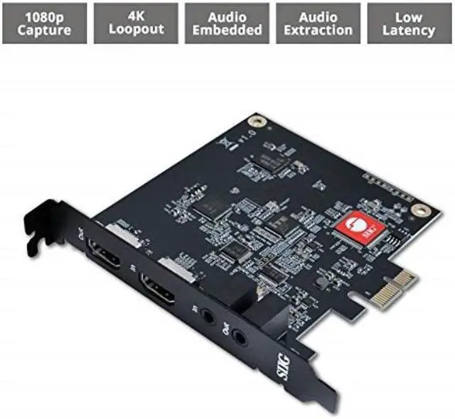 Alt view image 7 of 20 - SIIG Live Game HDMI Capture PCIe Card