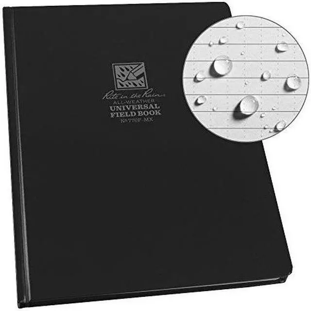 Alt view image 4 of 6 - RITE IN THE RAIN 770F-MX All Weather Maxi Bound Book,Uni,8-1/2in.