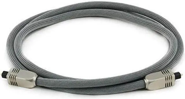 Alt view image 4 of 9 - Monoprice 6ft Premium Optical Toslink Cable w/ Metal Fancy Connectors