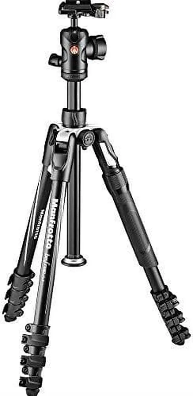 Alt view image 11 of 17 - Manfrotto Befree 2N1 Aluminium Tripod/Monopod, 494 Ball Head, Lever Locks, Black