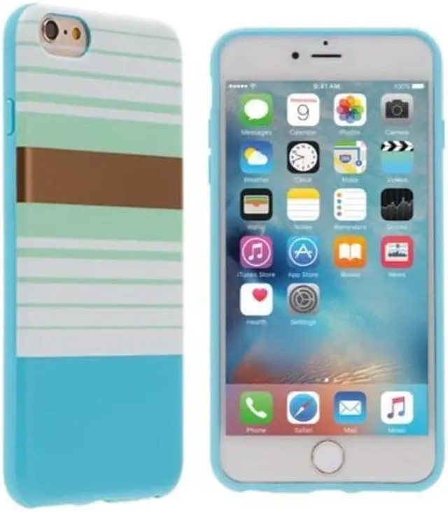 Alt view image 5 of 6 - Agent18 FlexShield iPhone 6/6s Plus Blue Preppy
