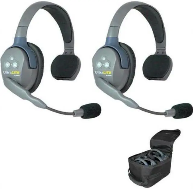 Main image of eartec ul2s ultralite 2person system, includes singleear master headset and singleear remote headset