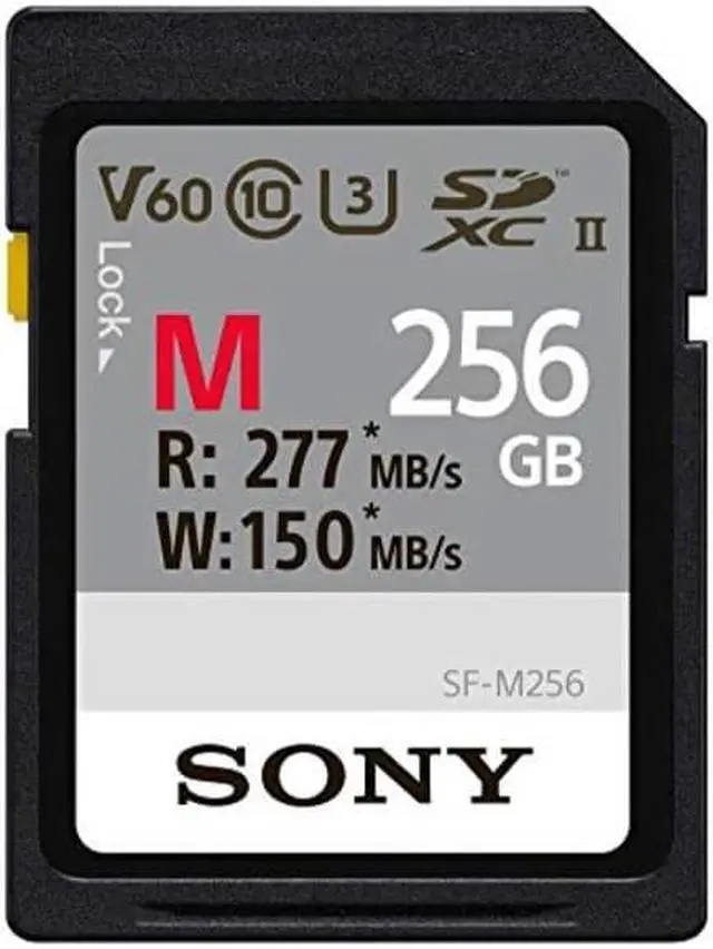 Alt view image 3 of 7 - Sony 256GB V60 UHS-II M-Series Memory Card (Read 277 MB/s Write 150 MB/s)