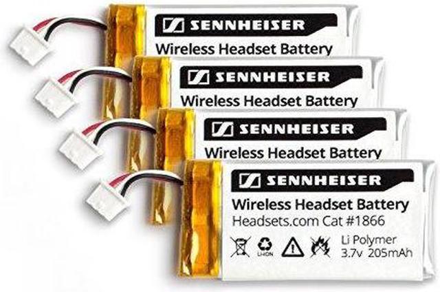 produktion Nægte Regeneration sennheiser replacement rechargeable battery for officerunner wireless  headset dw office dw pro1 dw pro2 sd office sd pro1 sd pro2 mb pro series  li polymer 205mah 4 pack - Newegg.com