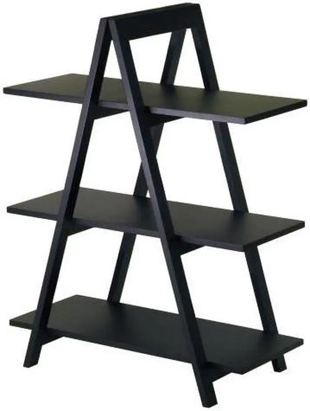 Main image of winsome wood aaron shelving, black