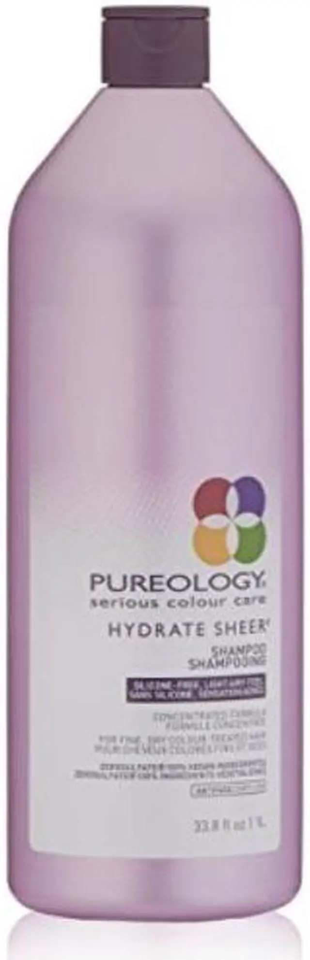 Main image of pureology | hydrate sheer moisturizing shampoo | for fine, dry color treated hair | sulfatefree | siliconefree| vegan | 33.8 oz.