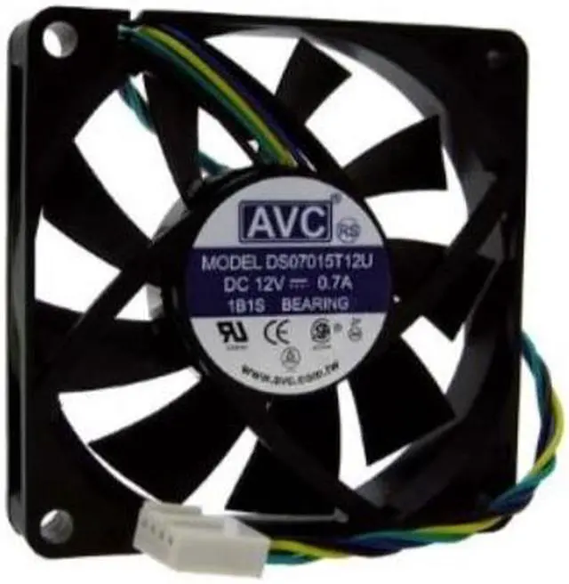 Alt view image 2 of 4 - partscollection avc ds07015t12u 4pin 12v fan 70x70x15 mm