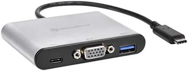 Alt view image 3 of 12 - USB 3.1 Type-C to USB Type-A , Type-C x 1(charging port) and VGA connector adapter